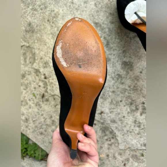 Gucci Kid Scamosciato Cuir Platform Heels, size 37 - Picture 8 of 14